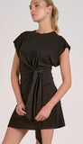 Short Sleeve Side Tie Dress