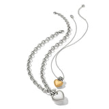Interlok Love Knot Heart Necklace