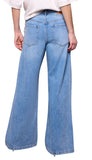 Audrey Pleated Drama Wide Denim