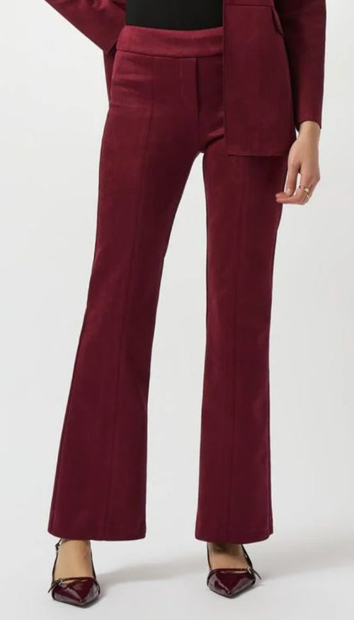 Scuba Suede Flared Pull On Pant