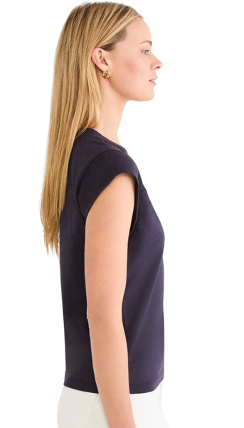 Cap Sleeve V-Neck Supima Cotto