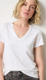 V-Neck Short Sleeve Seam Tee