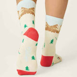 Landscape Skiing Rib Crew Sock