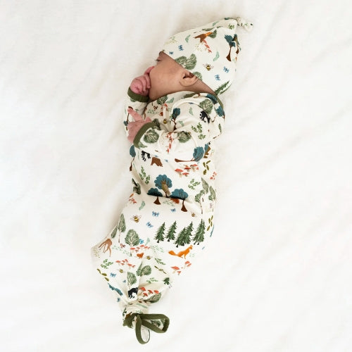 In The Woods Gown & Hat -Newborn