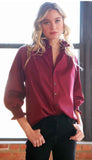 Fiona Shirt Solid Silky Poplin