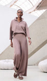 Mock Neck Wide Leg Jumpsuit