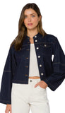 Aracely, Barrel Sleeve Crop Jacket