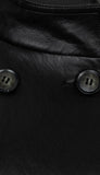 Double Breasted Leather Vest