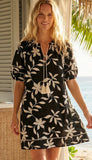 Puff Sleeve Tassel Dress