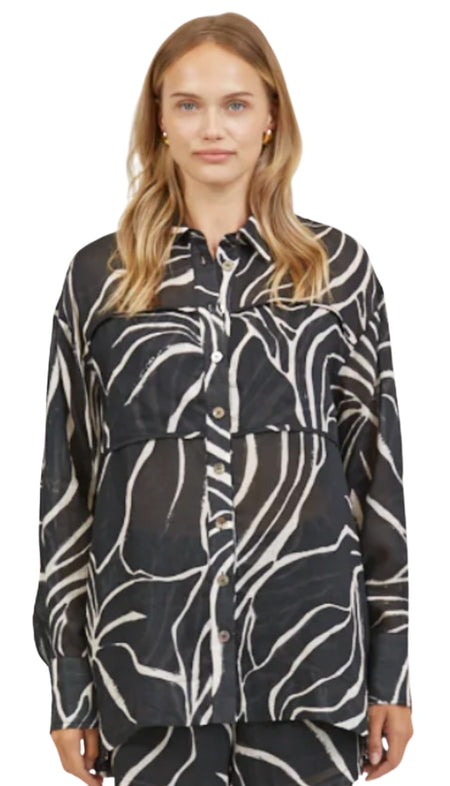 Cap Sleeve Shirt With Cuts