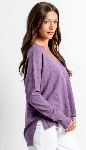 Wagner Sweater Top - Purple Haze
