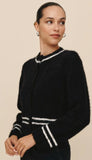 Contrast Stripe Cardigan