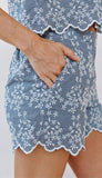 Scallop Border Catalina Short