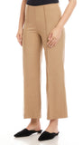 Cropped Pintuck Wide Leg Pants
