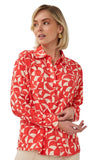 Scarlet Graphic Blouse