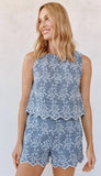Scallop Border Catalina Short