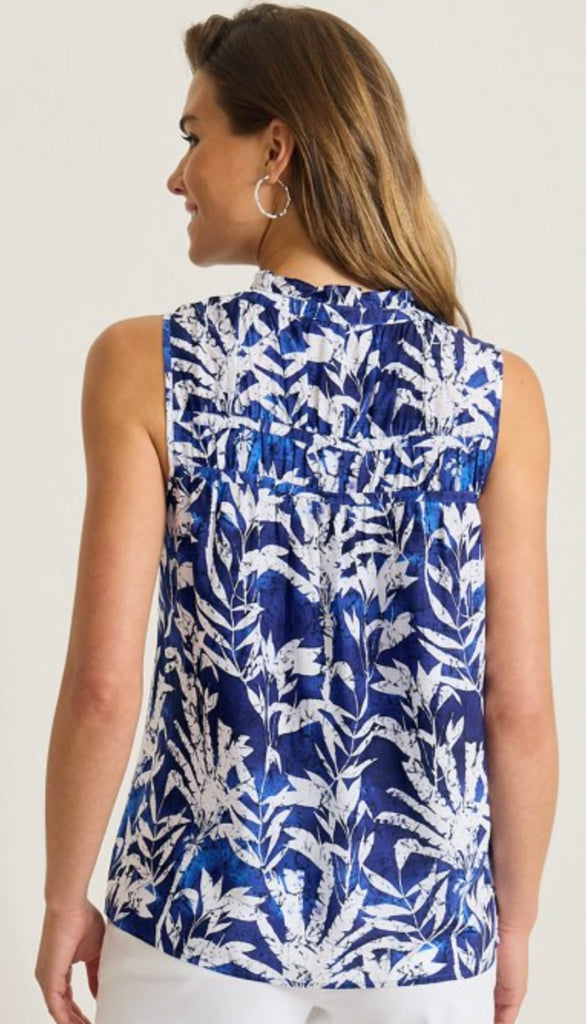 Coconut Cove Sleeveless Ruffle Top