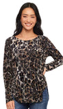 Velvet Burnout Shirttail Top