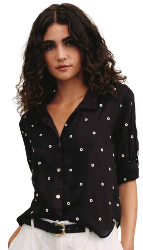Drop Collar Boxy Button Down