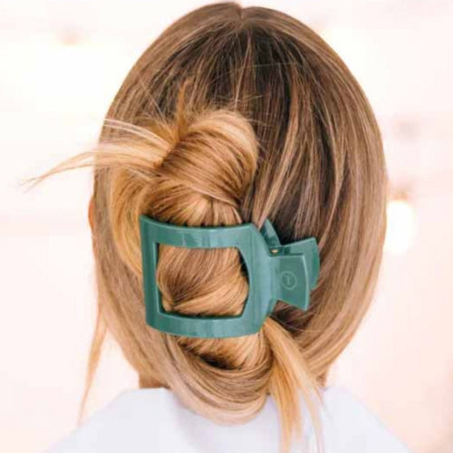 Medium Flat Square Clip-Mistletoe