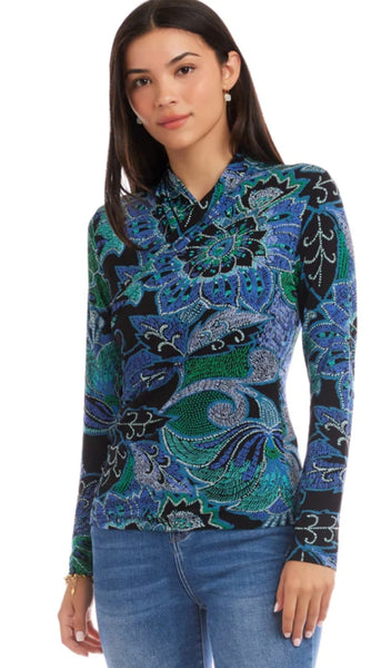 Drape Front Crossover Top