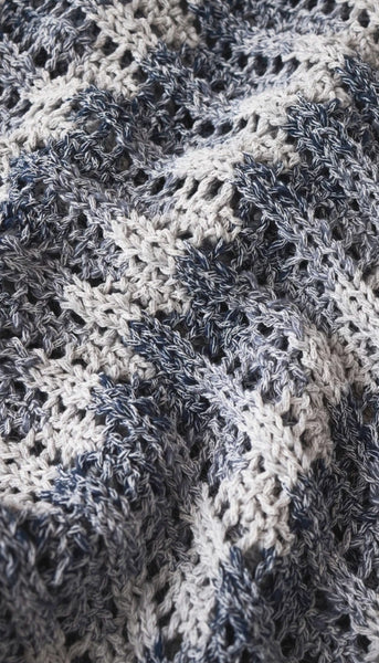 Ballast Crochet Stripe Sweater Top