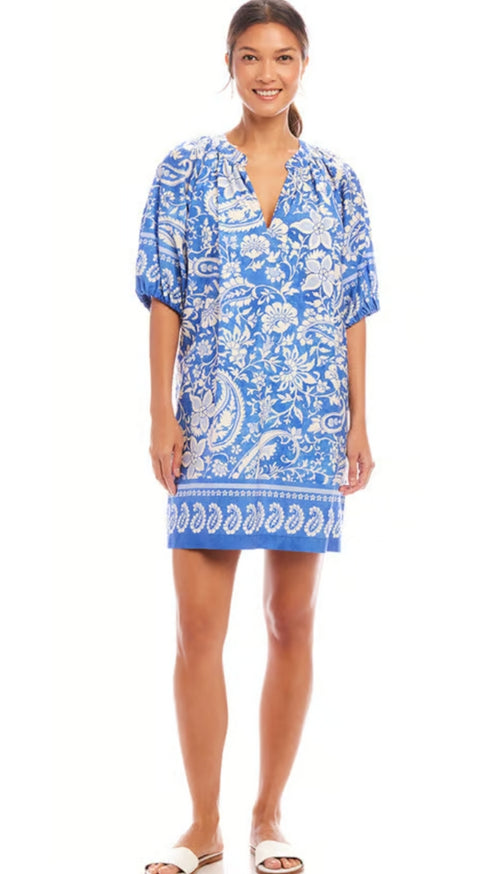 Puff Sleeve Peasant Dress