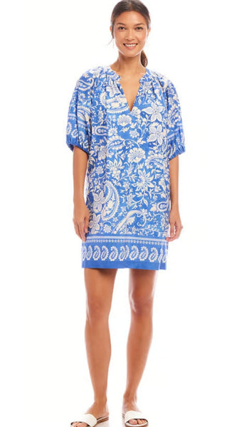 Puff Sleeve Peasant Dress