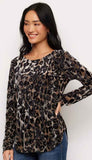 Velvet Burnout Shirttail Top