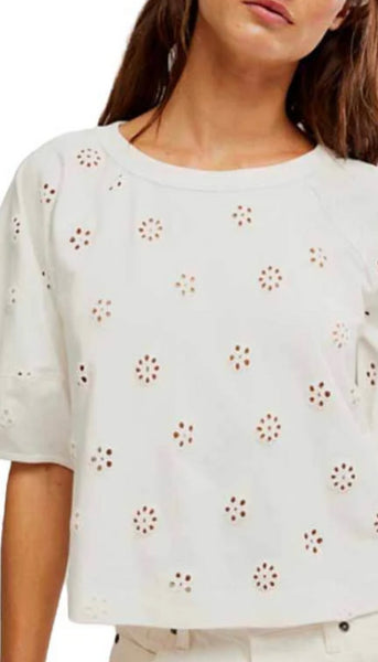 Jessie Eyelet Tee