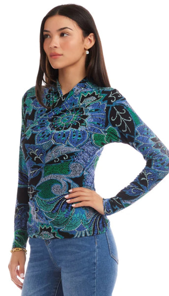 Drape Front Crossover Top