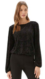Velvet Burnout Boatneck Top
