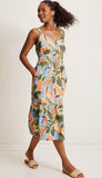 Beach Blooms Sleeve Midi Dress