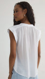 Shirred Pullover Cap Sleeve