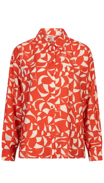 Scarlet Graphic Blouse