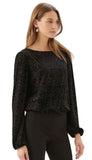 Velvet Burnout Boatneck Top