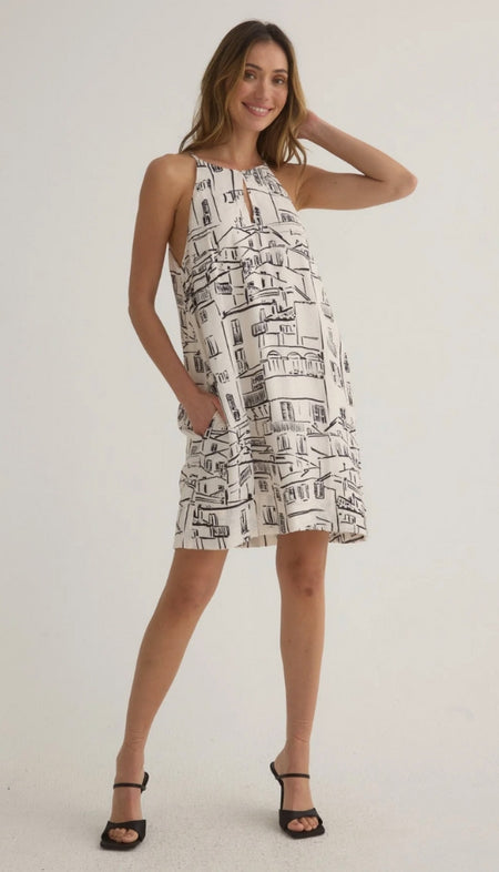 Palm Pointe 3/4 Sleeve Dress