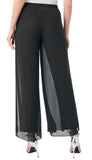 Chiffon Wide Leg Pull On Pants