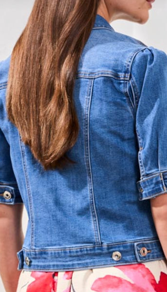 Elbow Sleeve Denim Jacket