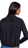 Long Sleeve Shirt With Front Knot Back Elastic