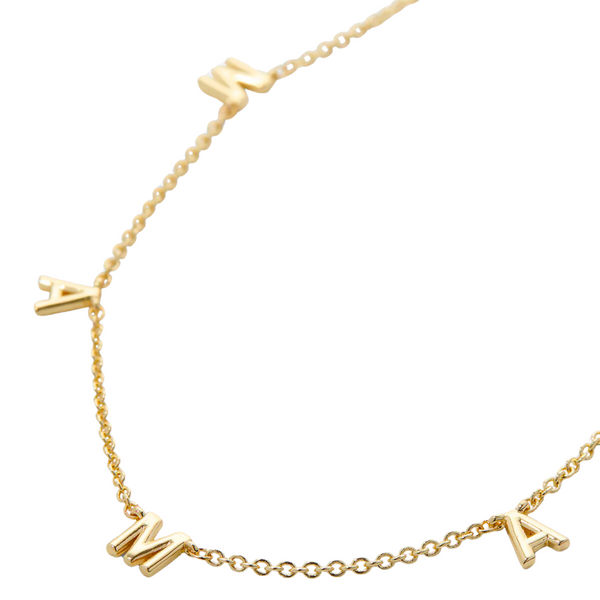 Mama Necklace - Gold Metal