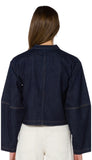 Aracely, Barrel Sleeve Crop Jacket