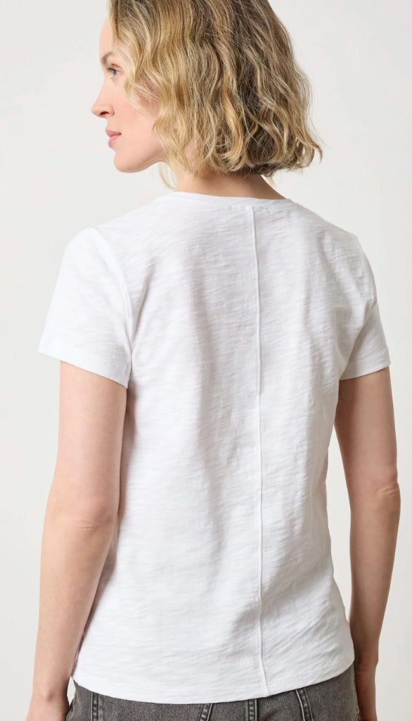 V-Neck Short Sleeve Seam Tee
