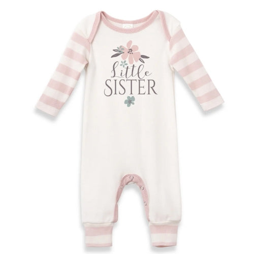 Baby Girl's Little Sister Romp 0-3M and Newborn