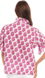 Short Sleeve Ruffle Trim Top