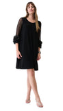 A-Line Dress With Ruffle Trim