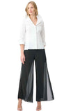 Chiffon Wide Leg Pull On Pants