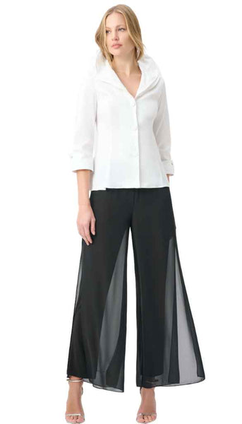 Chiffon Wide Leg Pull On Pants