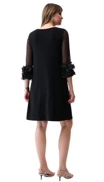 A-Line Dress With Ruffle Trim