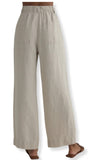 Pleated Wide Leg Ankle Pant